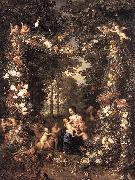 BRUEGHEL, Jan the Elder The Holy Family fg Spain oil painting reproduction
